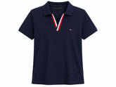 Camisa Polo Tommy Hilfiger Gola V Azul Marinho