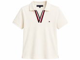Camisa Polo Tommy Hilfiger Gola V Off-White