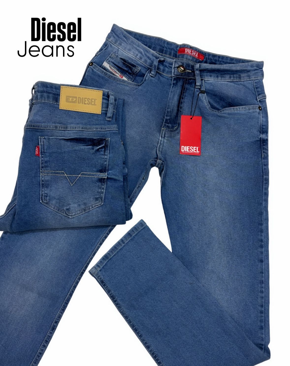 Calça Jeans Diesel Slim Azul Médio