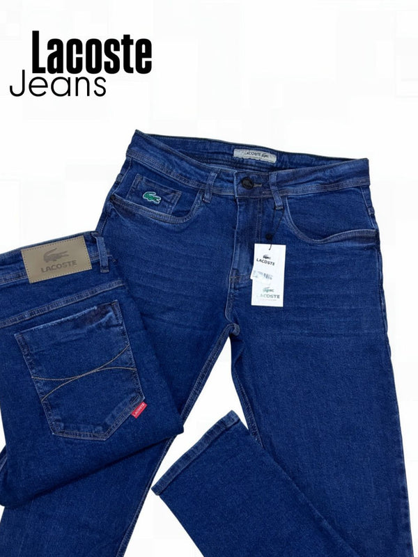 Calça Jeans Lacoste Slim Azul Escuro