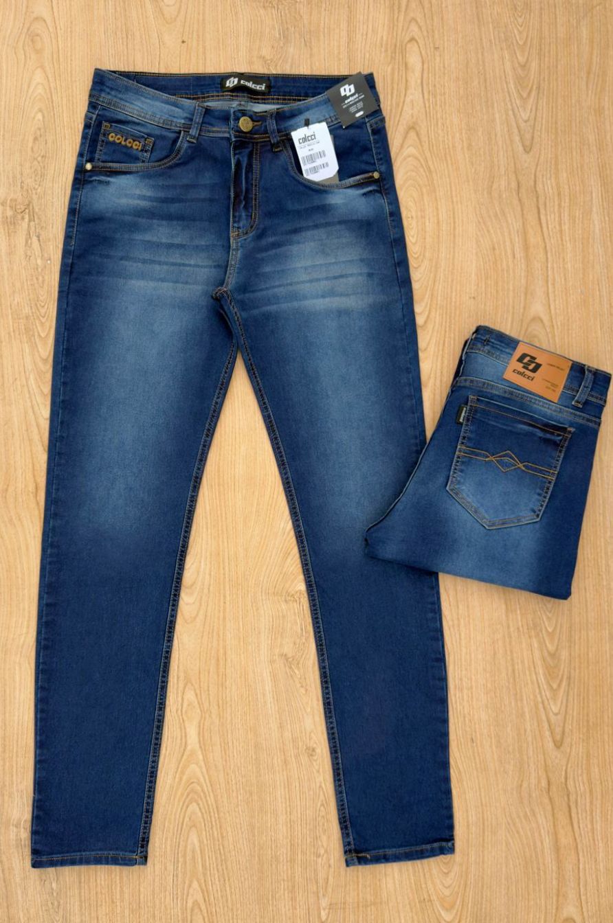 Calça Jeans Colcci Slim Azul Médio