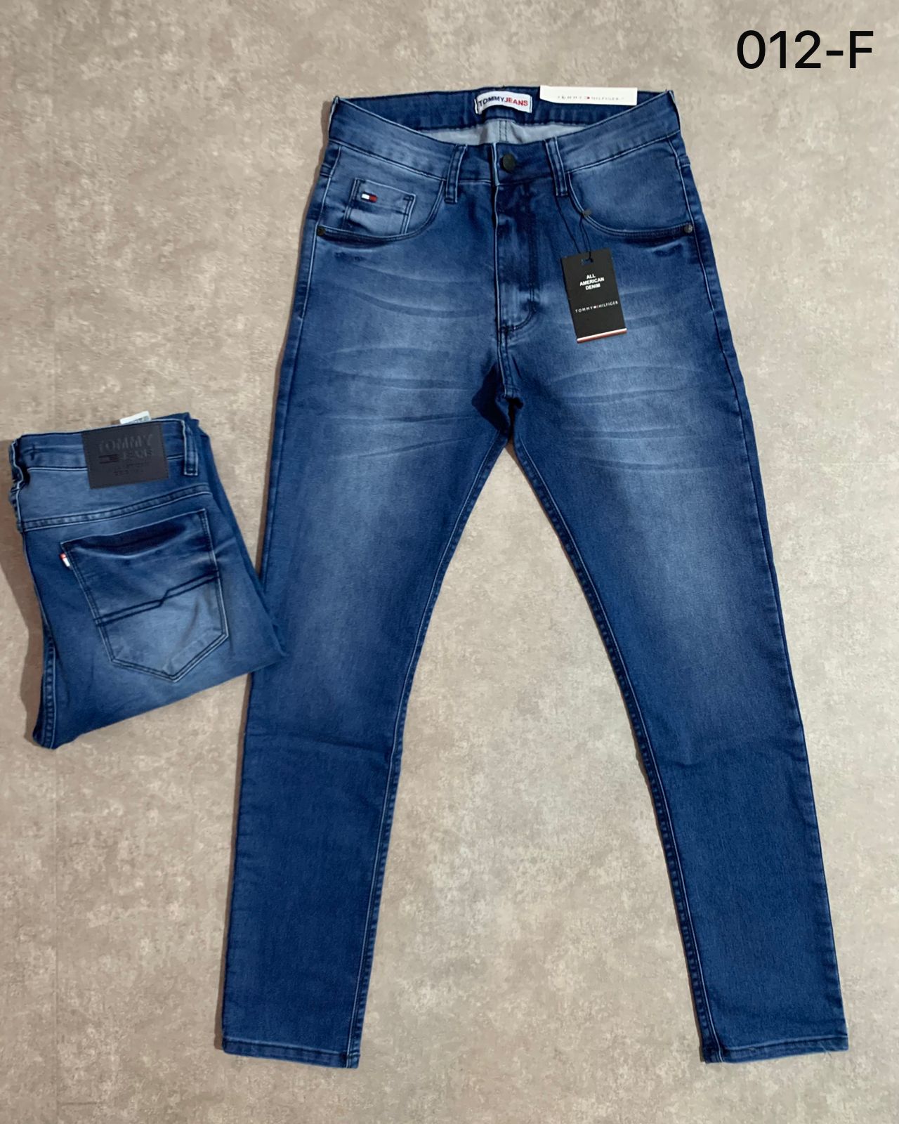 Calça Jeans Tommy Hilfiger Slim Azul Médio