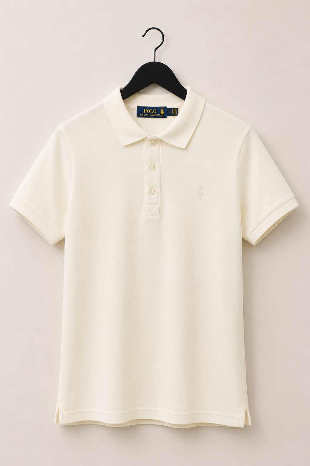 Camisa Polo Feminina Ralph Lauren Off-White