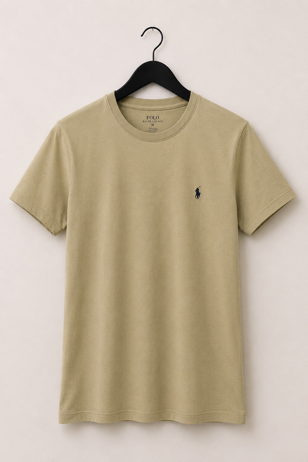 Camiseta Feminina Ralph Lauren Gola Careca Verde Oliva