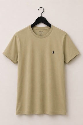 Camiseta Feminina Ralph Lauren Gola Careca Verde Oliva